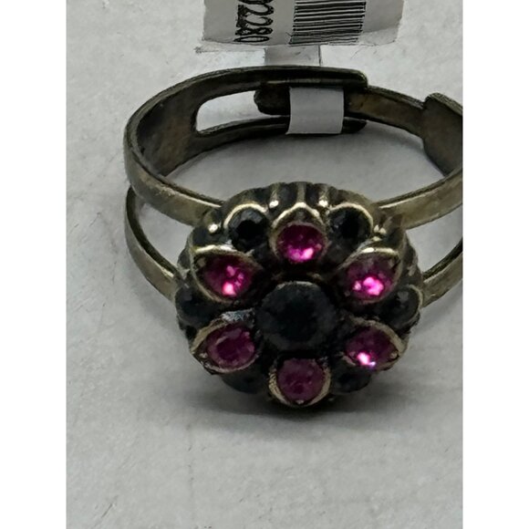 Mariana ring purple crystals one size round R-7218 502280 READ NEW - Picture 6 of 8